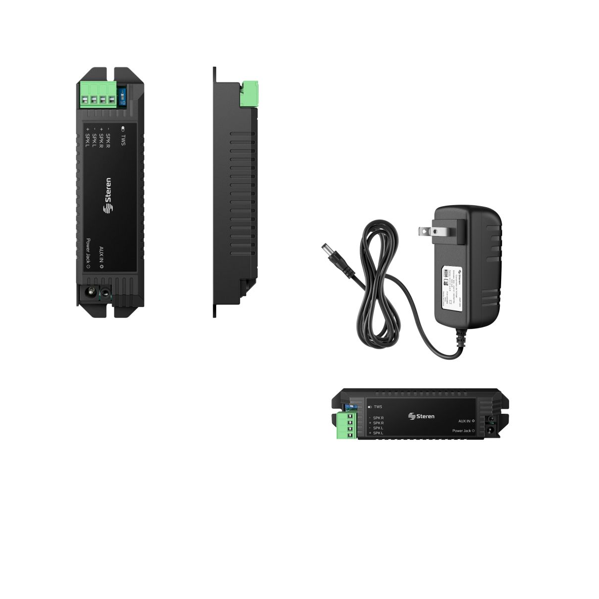 Mini amplificador de 20 W con bluetooth Steren AMP024