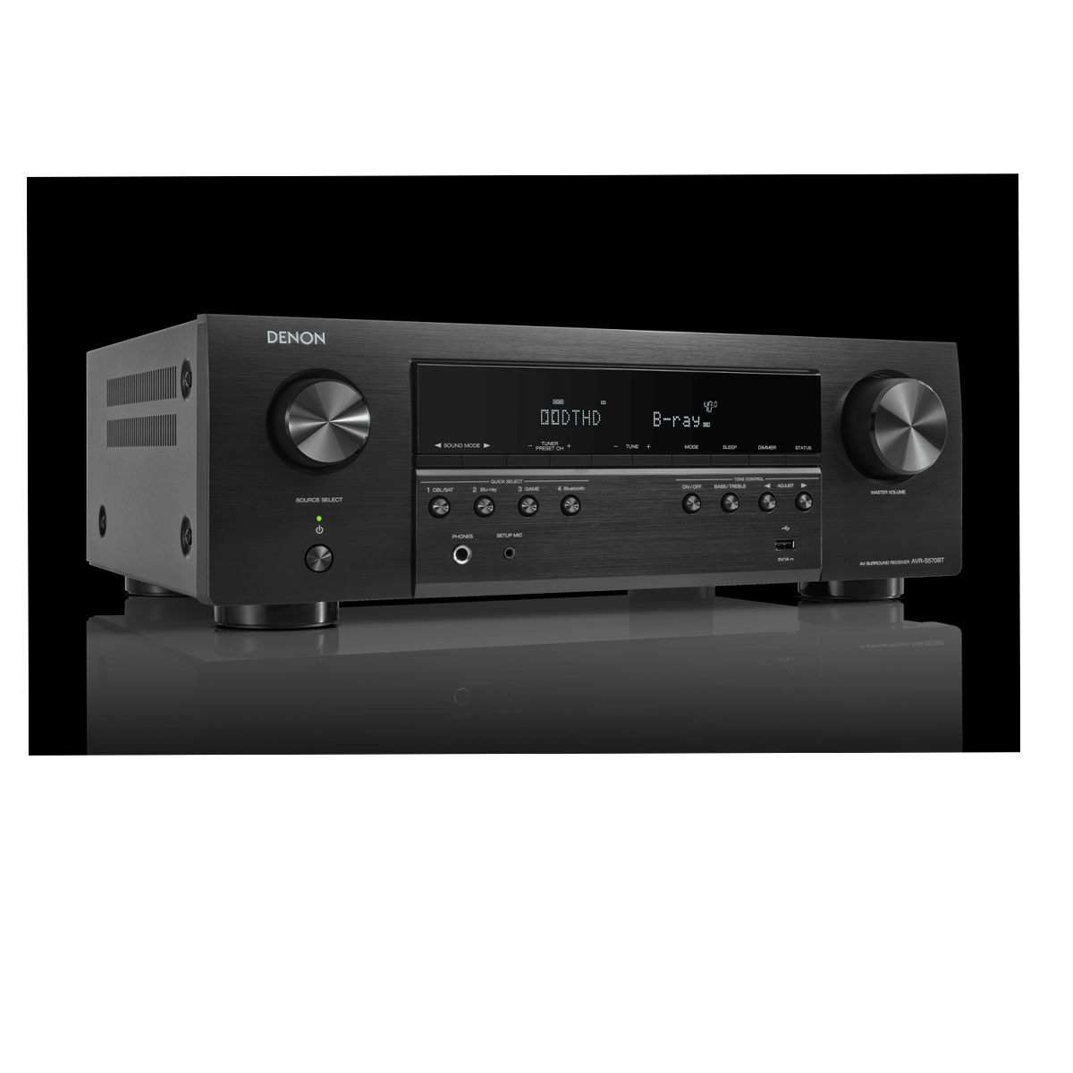 Amplificador De Aduio Hi Fi Para Teatro En Casa Denon AVR-S570BT