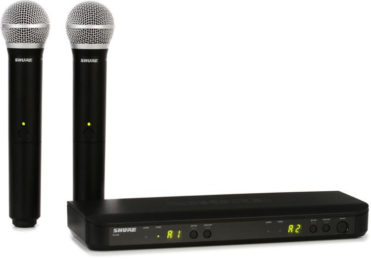 Micrófono Inalámbrico Doble de Mano SHURE BLX288PG58