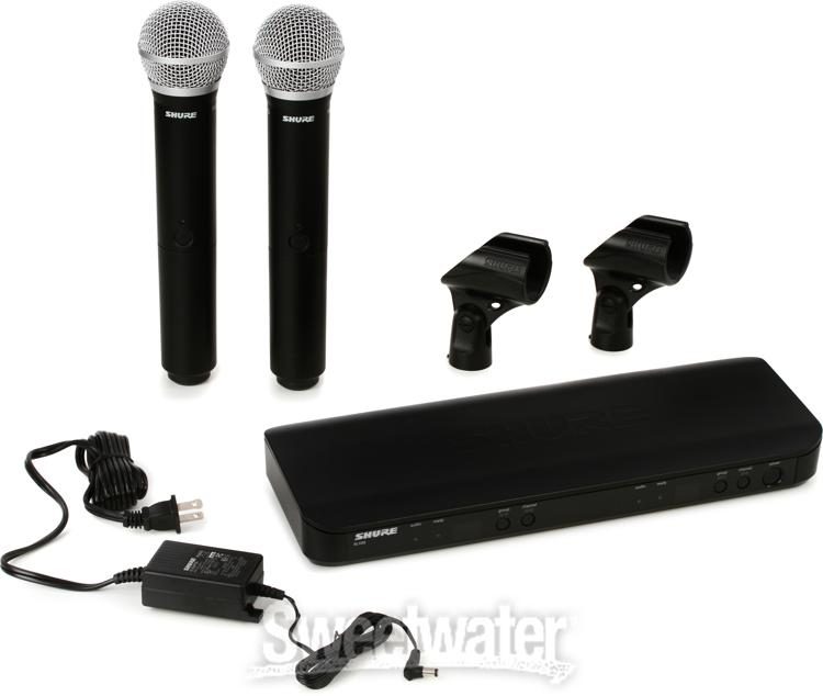 Micrófono Inalámbrico Doble de Mano SHURE BLX288PG58