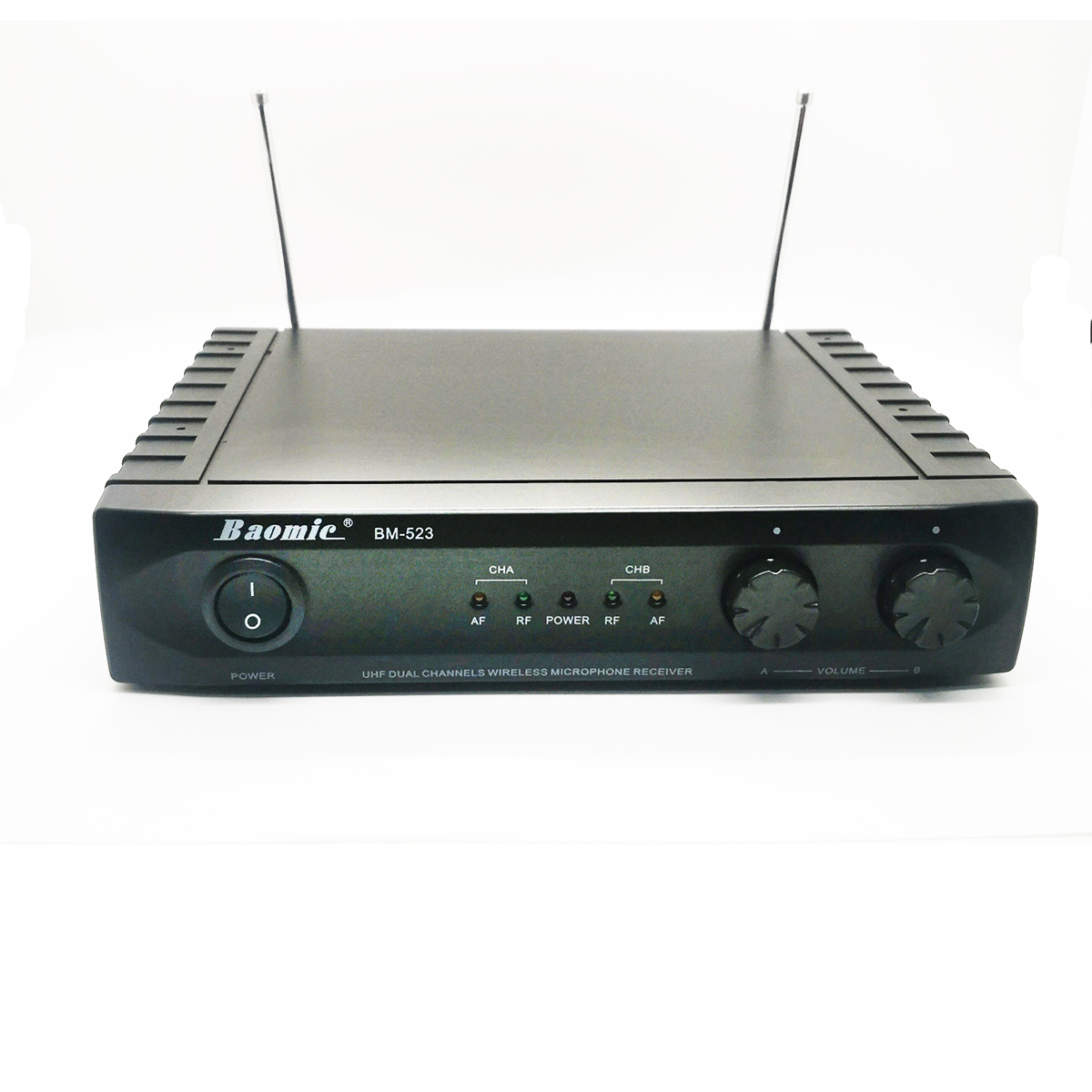 Micrófono Inalámbrico doble de mano y diadema Baomic BM-523