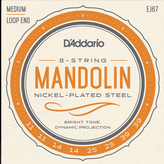 Juego de cuerdas para Mandolina D´Addario EJ67