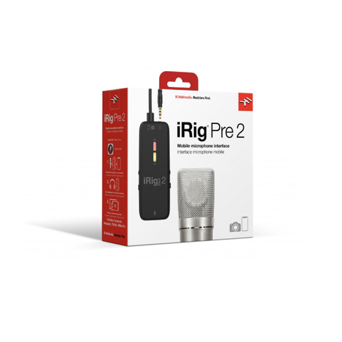 Interfaz de Audio Portátil de Ik Multimedia Irig PRE2