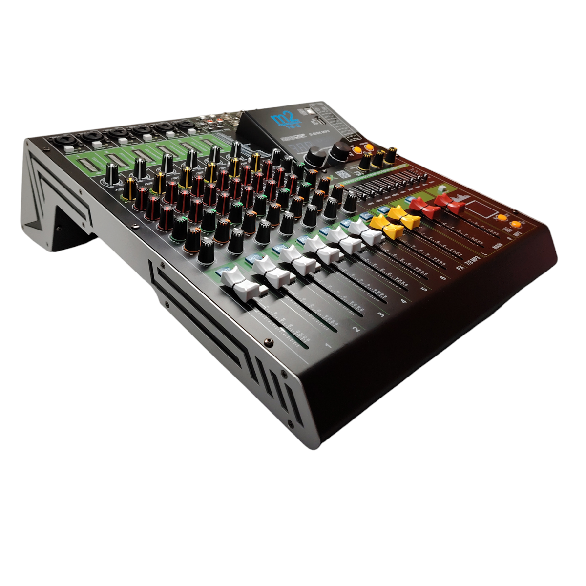 Meacladora de 6 canales c/efectos, BT, Mp3 M2 TS6