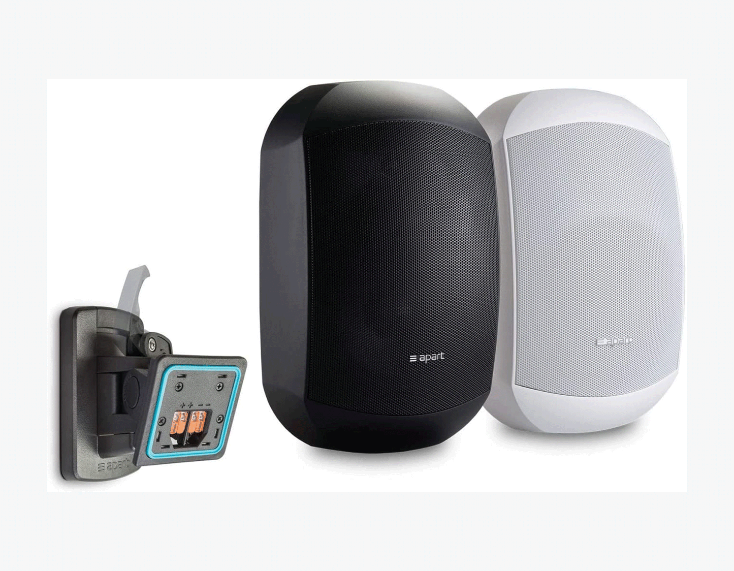 Parlante de superficie de 2 vías, Biamp MASK6CT-BL