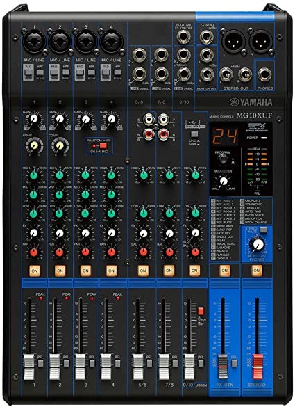 Mezcladora de 10 Canales con efectos Yamaha MG10XUF