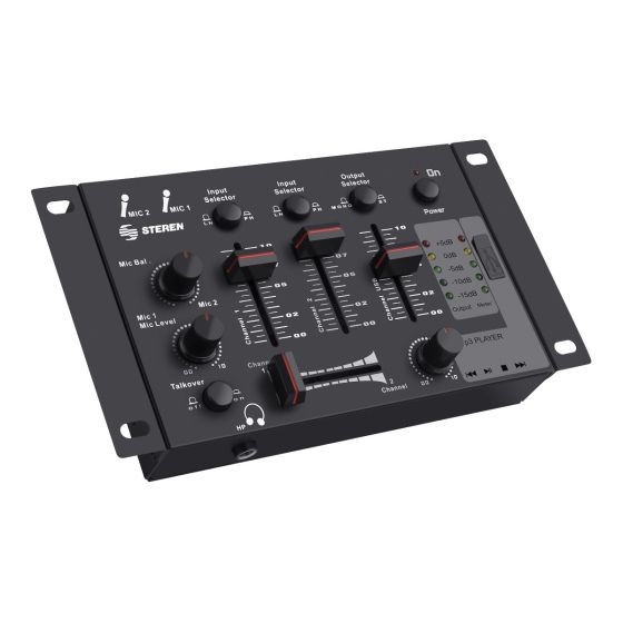 Mezcladora De 3 Canales Steren Mix-135