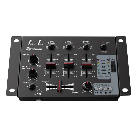 Mezcladora De 3 Canales Steren Mix-135