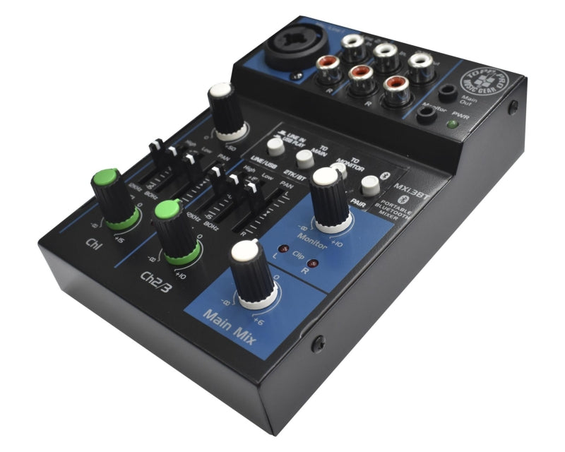Mezclador de 3 canales con USB y Bluetooth Topp Pro MXi3BT
