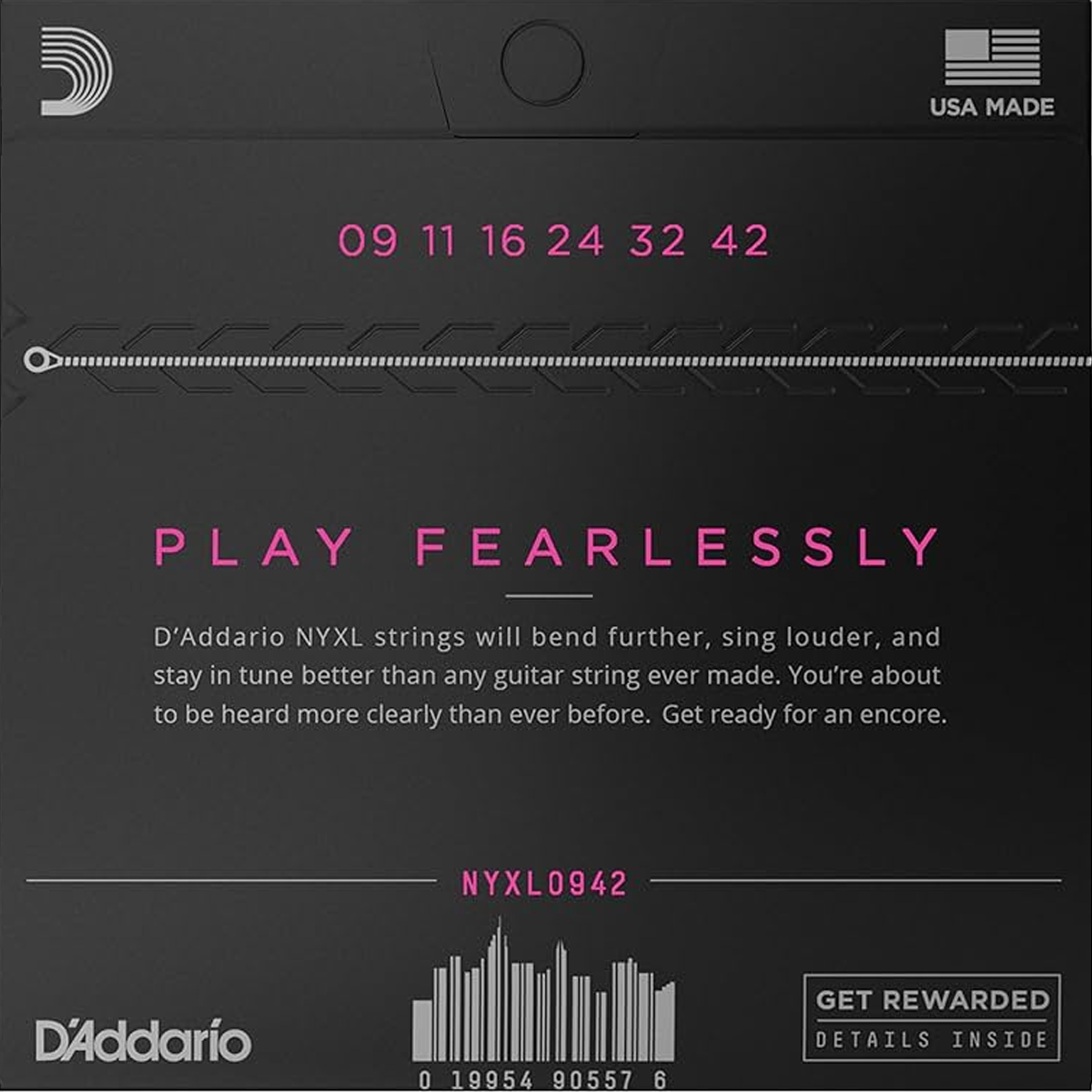 Juego de cuerdas para guitarra eléctrica D´Addario NYXL0942