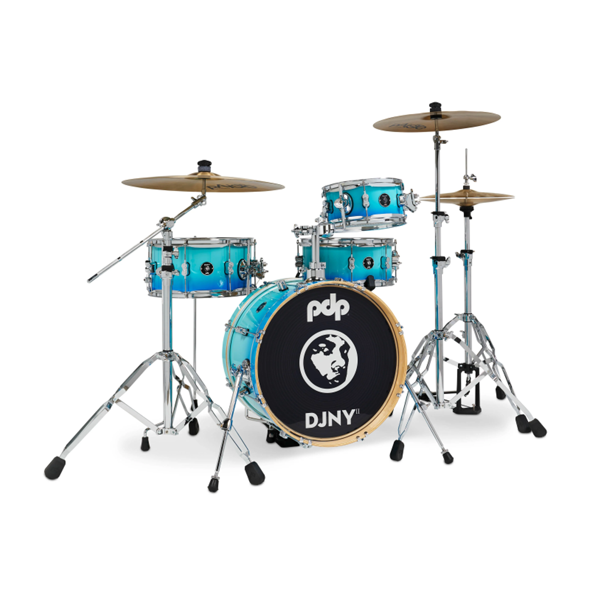 Batería Acústica Daru Jones New Yorker Blue Fade PDP DJ1804BF
