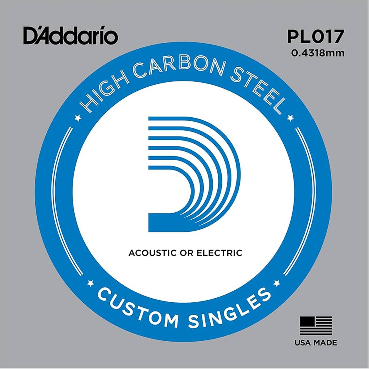 Cuerda 0.17 para Guitarra D´Addario PL017