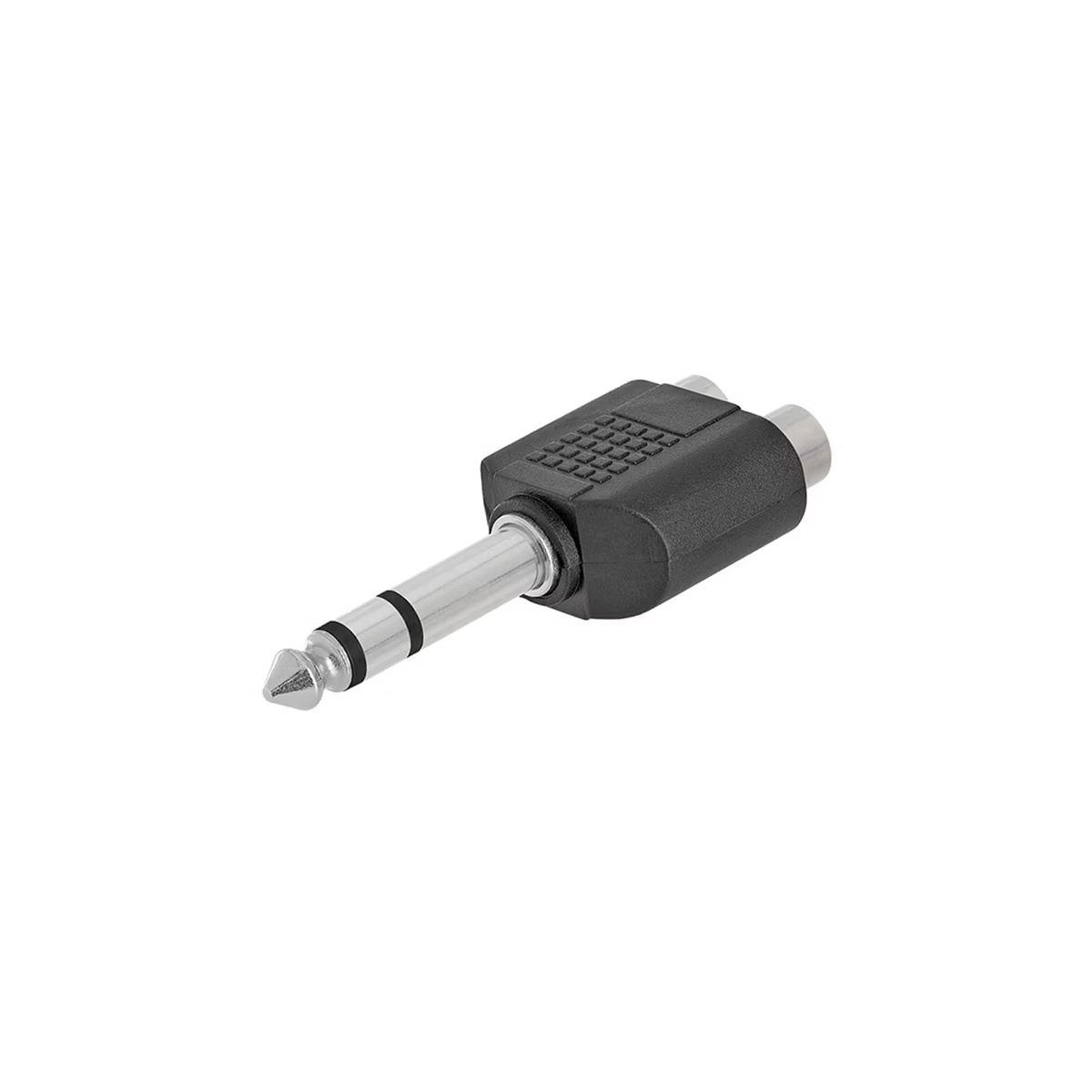 Adaptador de audio 1/4” estéreo macho a 2 RCA hembra PL108