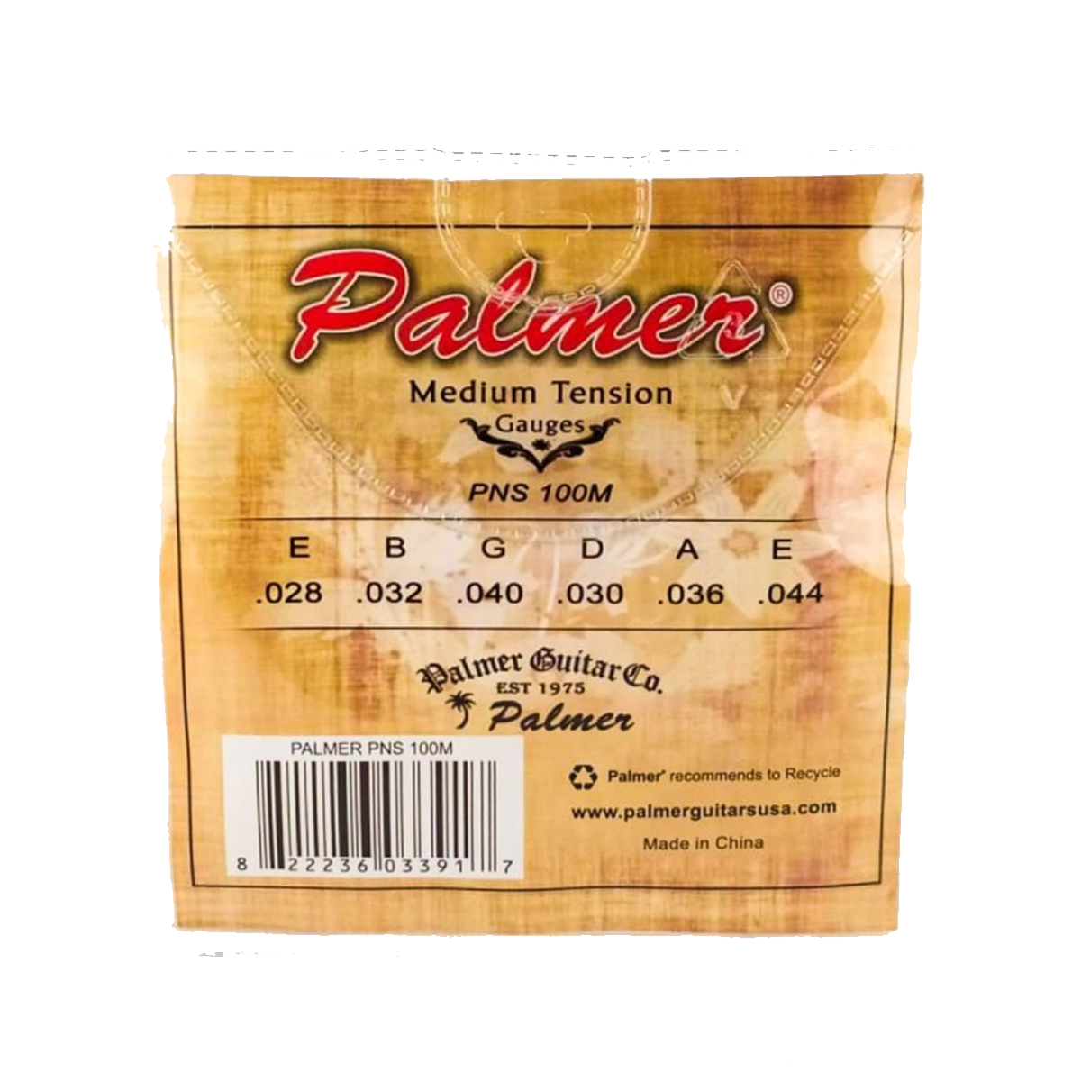 Juego de cuerdas de nylon Palmer PNS100M