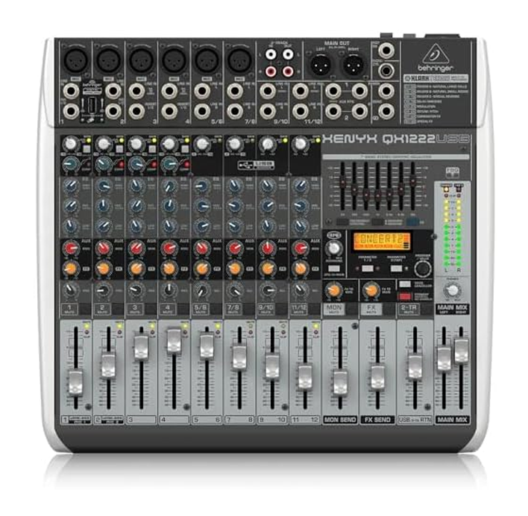Mezcladora de 12 Canales con USB Behringer QX1222USB