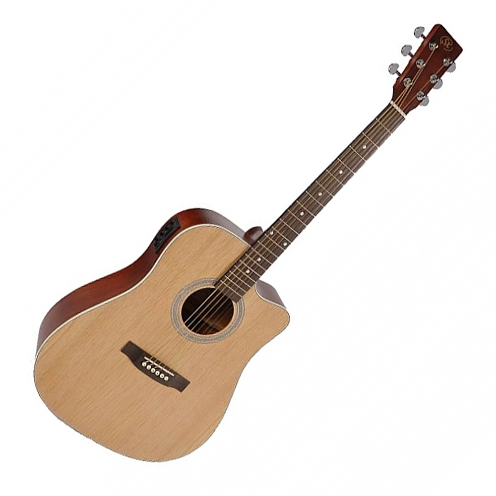 Guitarra Electroacústica Dreadnought Sx Sd204Ce