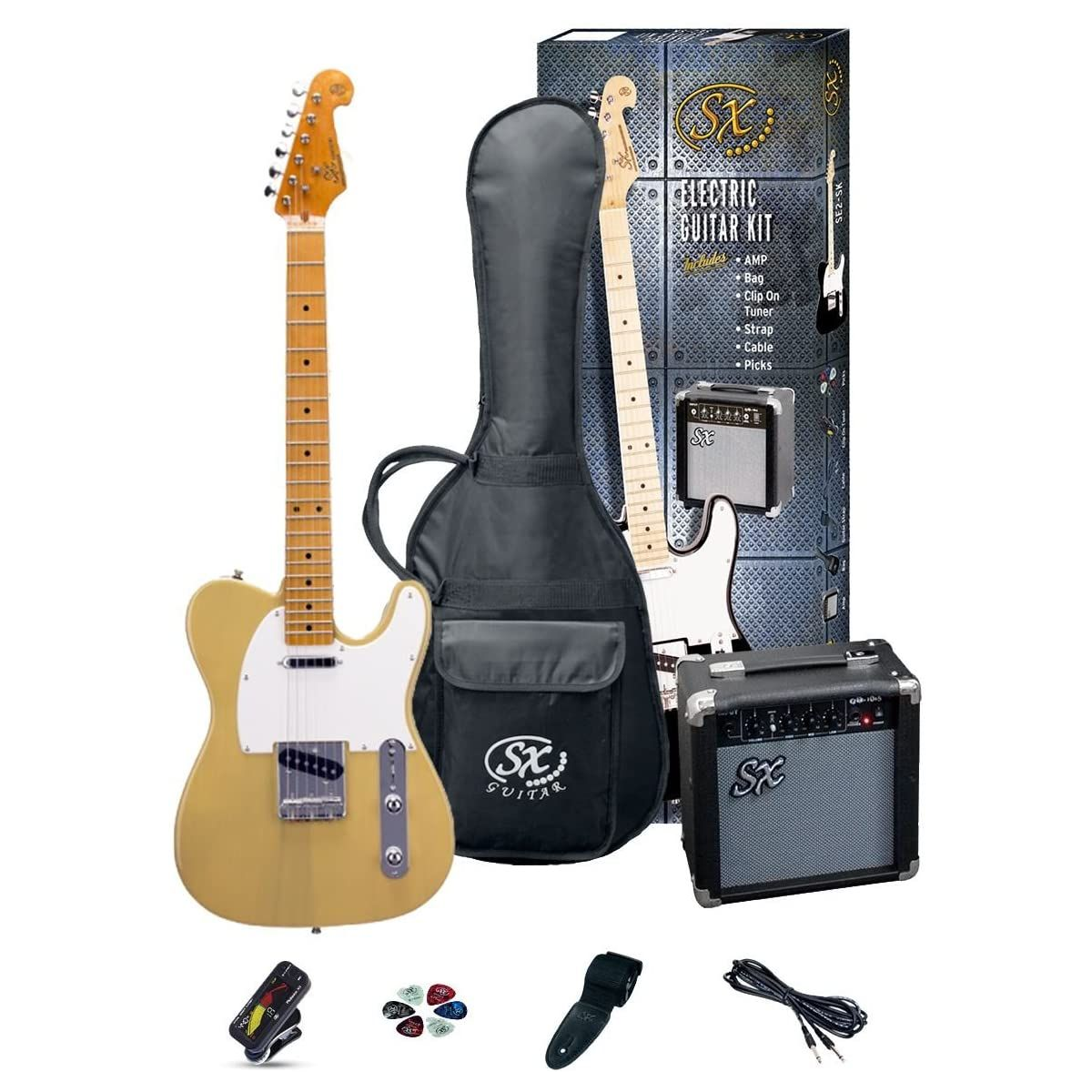 Guitarra Eléctrica Sx Tipo Telecaster En Combo SE2SKSBS