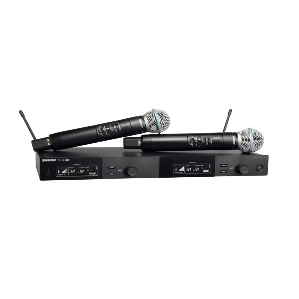 Micrófono Inalámbrico Doble de Mano Shure SLXD24DB58