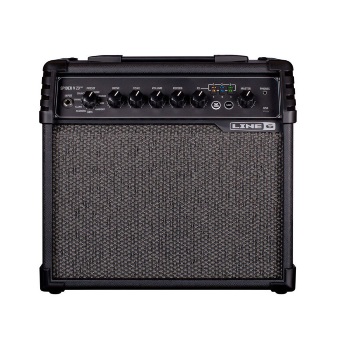 Amplificador para guitarra Line 6 de 20 W SPIDERV20