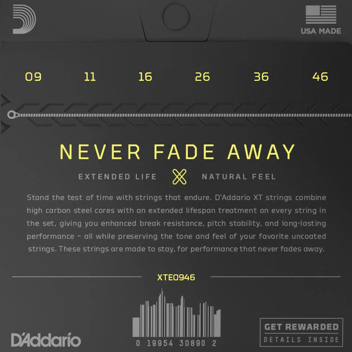 Juego de cuerdas para Guitarra Eléctrica D´Addario XTE0946