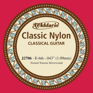 Cuerda 6ta. de nylon D´Addario EJ2706