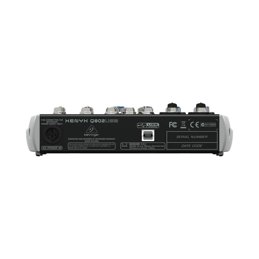 Mezcladora de 4 canales con USB Behringer XENYX Q802USB