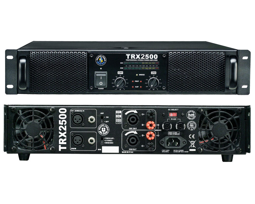 Amplificador Topp Pro TRX2500