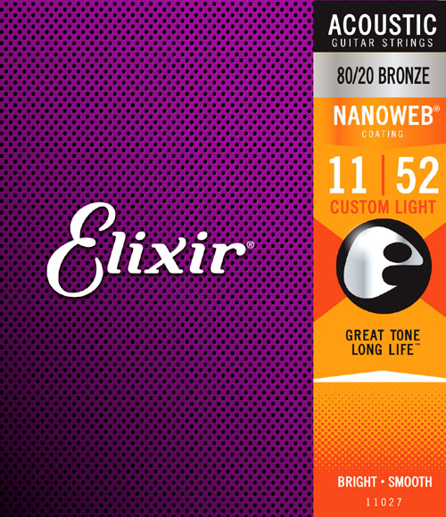 Juego de cuerdas de metal para acústica Elixir 11027