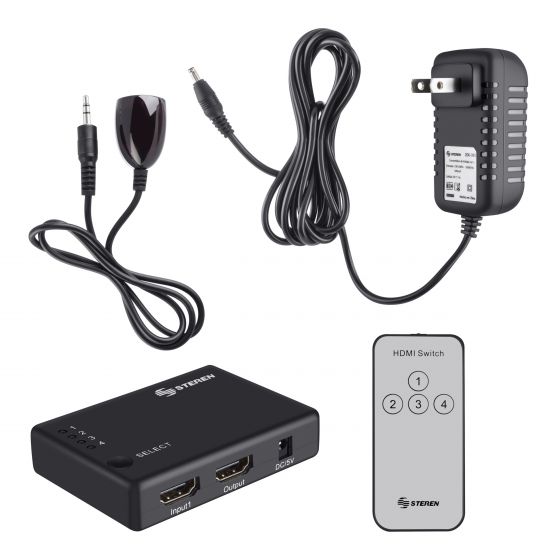 Selector (Divisor) Hdmi De 4 Entradas Steren 200-385