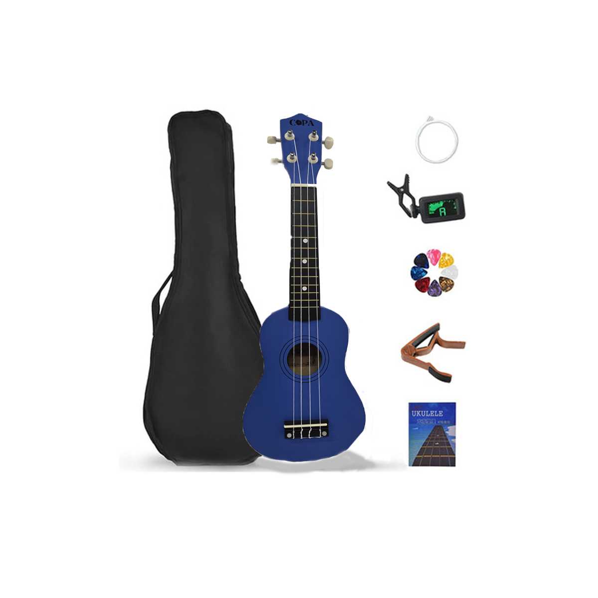 Ukelele soprano con accesorios Copa XY101A