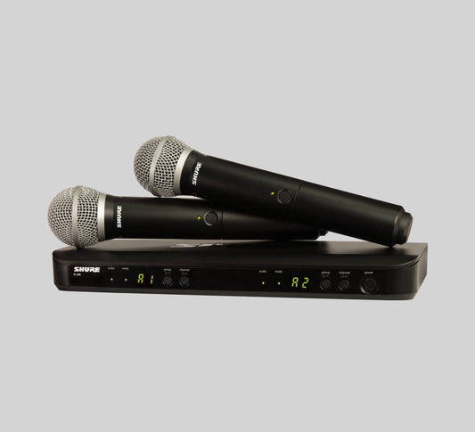 Micrófono Inalámbrico Doble de Mano SHURE BLX288PG58