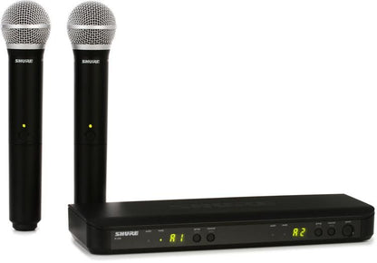 Micrófono Inalámbrico Doble de Mano SHURE BLX288PG58