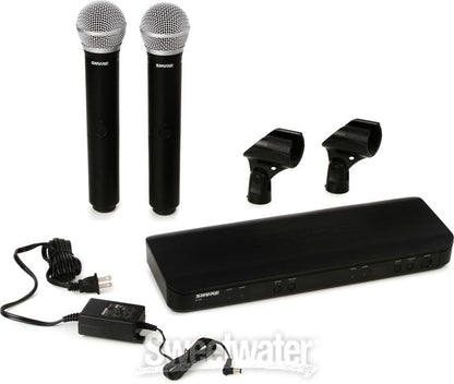 Micrófono Inalámbrico Doble de Mano SHURE BLX288PG58