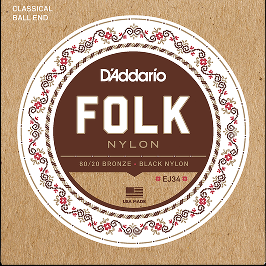 Juego de cuerdas para guitarra clásica negras D´Addario EJ34