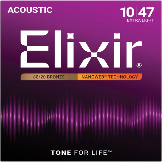 Juego de cuerdas de metal para guitarra acústica Elixir 11002