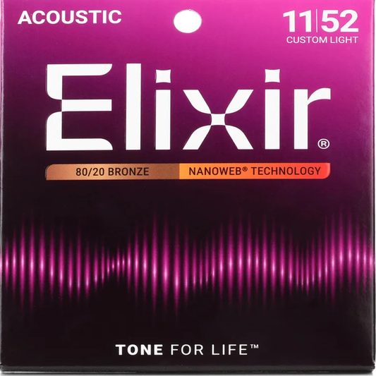 Juego de cuerdas de metal para acústica Elixir 11027