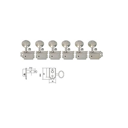 Clavijero para guitarra eléctrica Dr Parts EMH3103CRR6