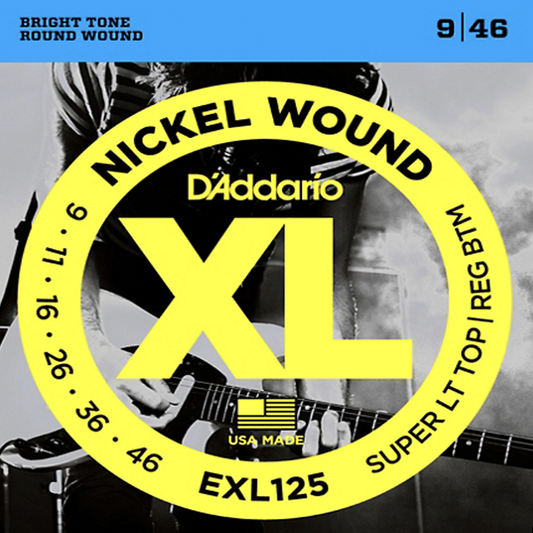 Juego de cuerdas para guitarra eléctrica D´Addario EXL125