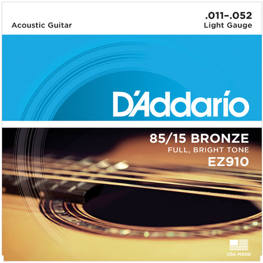 Juego de cuerdas para guitarra acústica D´Addario EZ910