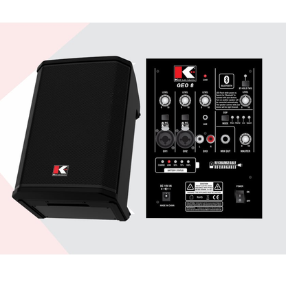 Parlante activo recargable Kohlt GEO8