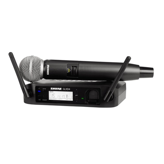 Micrófono Inalámbrico de Mano Digital SHURE GLXD24SM58