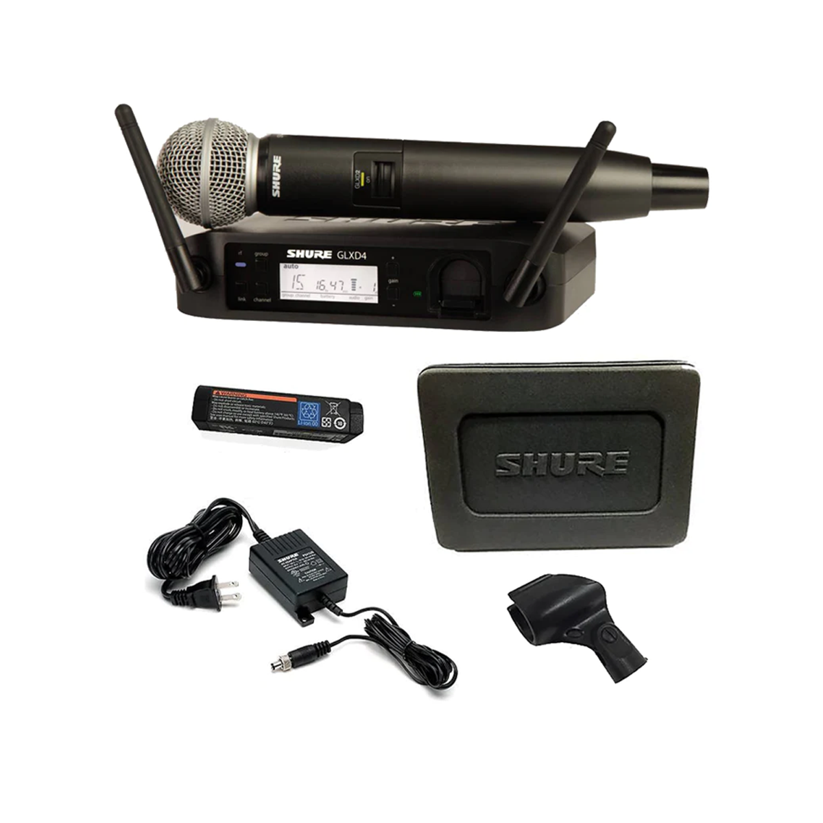 Micrófono Inalámbrico de Mano Digital SHURE GLXD24SM58