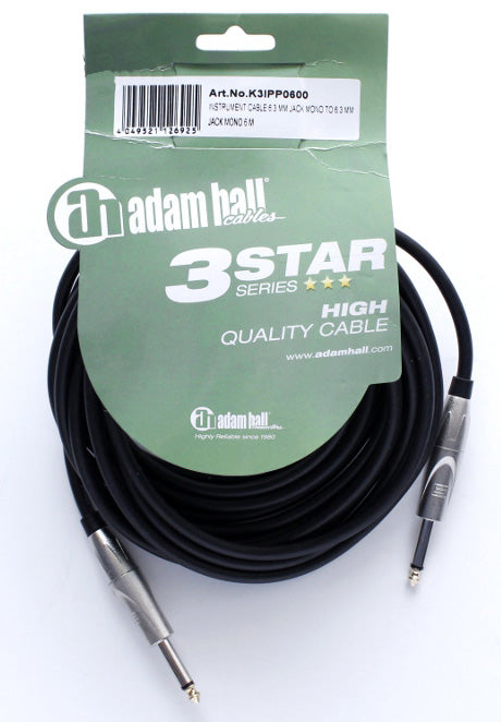 Cable Para Instrumento De 1/4 Mono Adam Hall Kipp0600