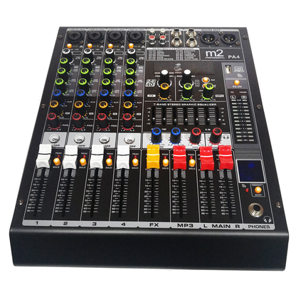 Mezcladora de 4 canales con efectos y MP3 M2PA4