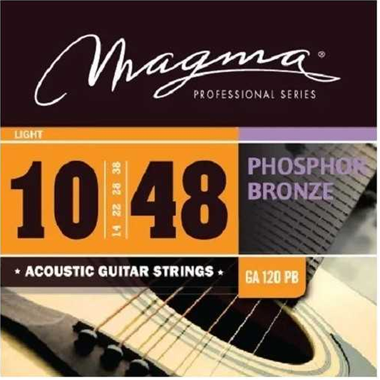 Juego de cuerdas de metal para acústica Magma GA120PB