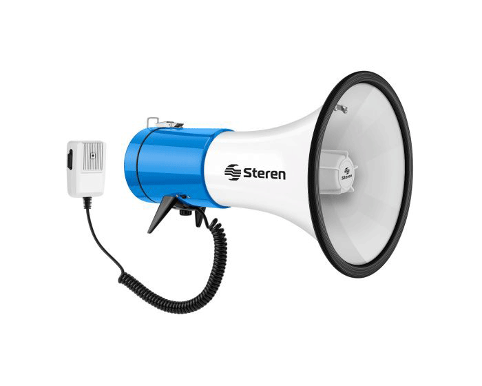 Megáfono De 25 Watts Con Grabador De Voz Y Batería Recargable Mg255