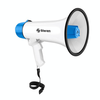Megáfono De 25 Watts Con Grabador De Voz Y Batería Recargable Mg255