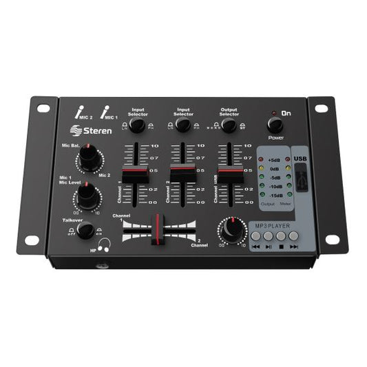 Mezcladora De 3 Canales Steren Mix-135