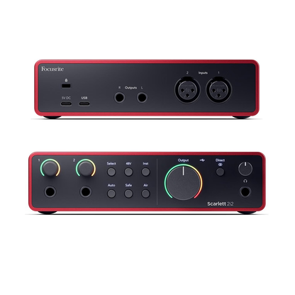Interfaz de Audio USB Focusrite Scarlett 2i2 – 4.ª Generación
