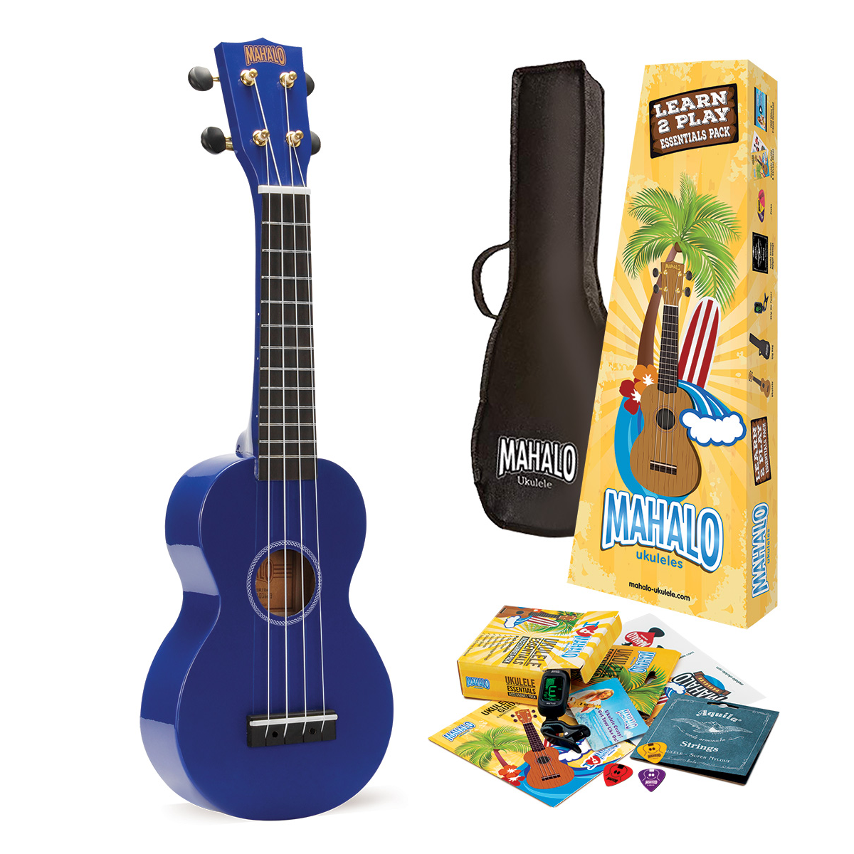 Ukelele soprano azul Kit Mahalo MR1BUK